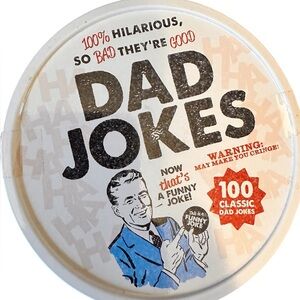 Dad Jokes Tin 100 Classic Dad Jokes 50 Cards 100 Jokes Silly Humor Knee Slap